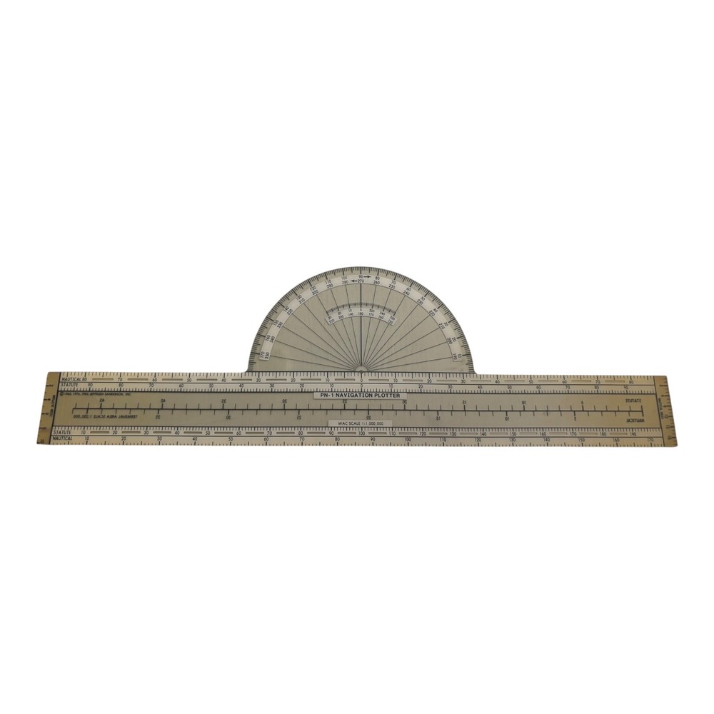 PN-1 PMI Navigation Plotter Nautical Protractor Ruler Marine Navigation Tool - Picture 2 of 2
